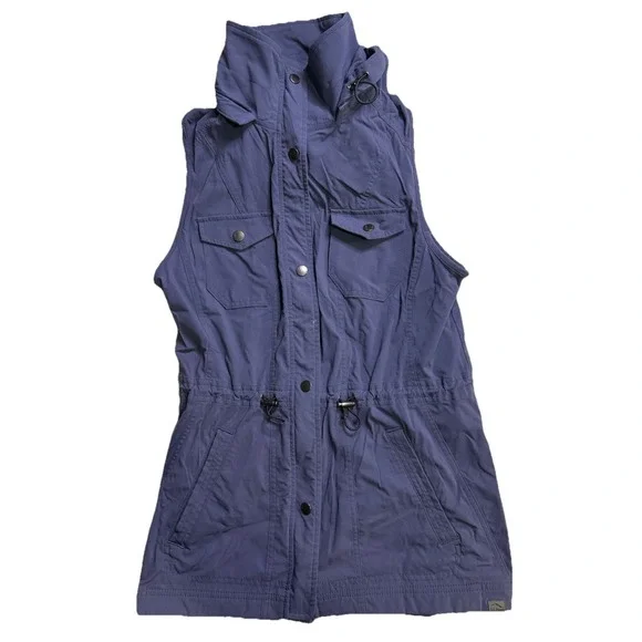 LL Bean Jacket Luna Utility Vest Women XS Hooded Lilac Gorpcore Travel Outdoor - Picture 6 of 6